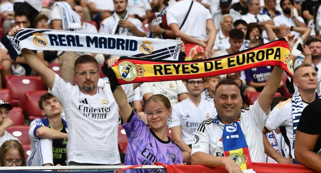 Aficionados del Real Madrid.