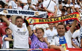 Aficionados del Real Madrid.