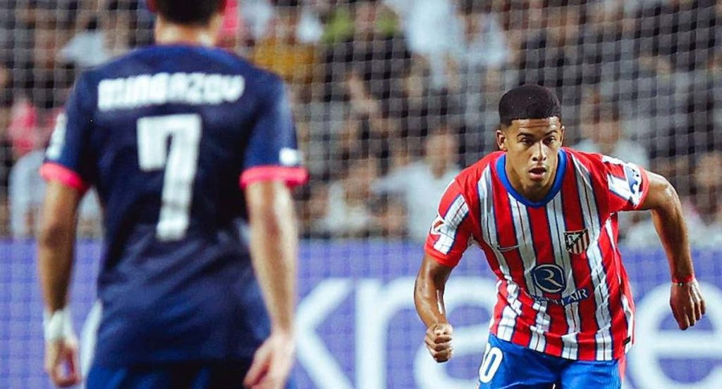 Santiago Mouriño, con el Atlético de Madrid.
