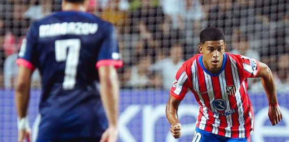 Santiago Mouriño, con el Atlético de Madrid.
