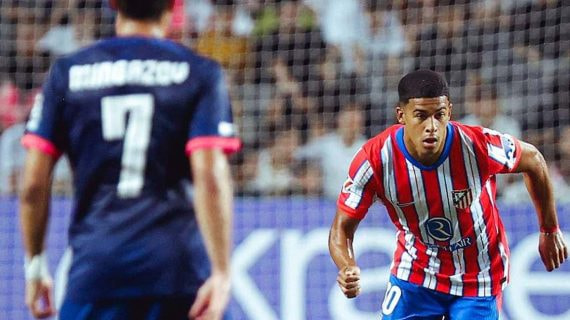Santiago Mouriño, con el Atlético de Madrid.