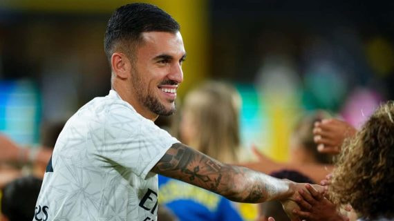 Dani Ceballos, en Las Palmas con el Real Madrid.