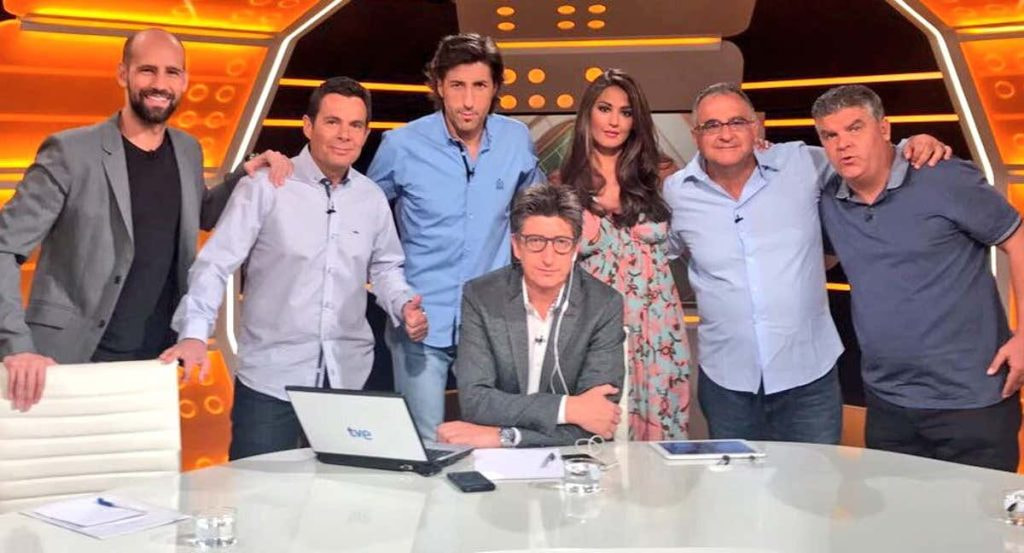 Juan Carlos Rivero y algunos colaboradores de su etapa anterior.