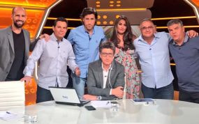 Juan Carlos Rivero y algunos colaboradores de su etapa anterior.