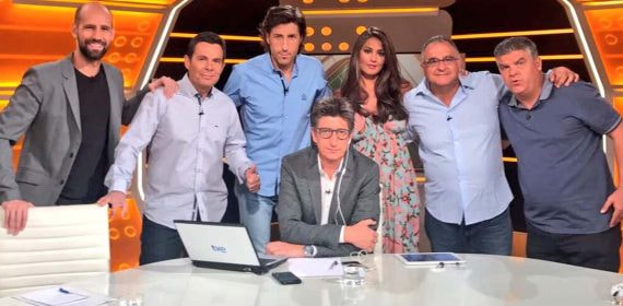 Juan Carlos Rivero y algunos colaboradores de su etapa anterior.
