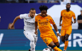 Endrick durante su debut.