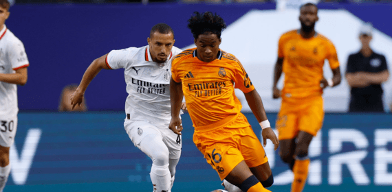 Endrick durante su debut.