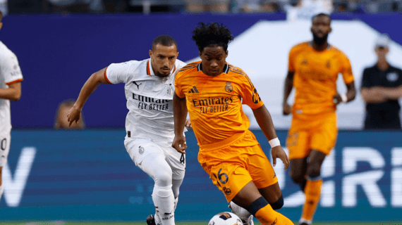 Endrick durante su debut.