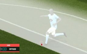 Iago Aspas en el fuera de juego.