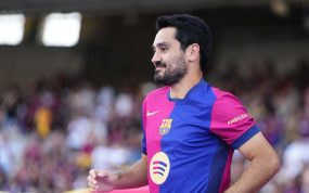 Gündogan en la presentación del Gamper.