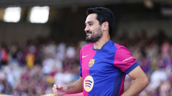 Gündogan en la presentación del Gamper.