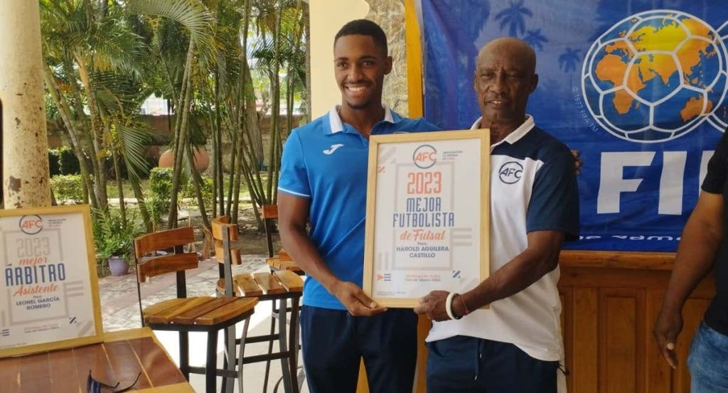Harold Aguilera fue elegido por la Asociación del Fútbol de Cuba como el mejor jugador en 2023.