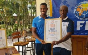 Harold Aguilera fue elegido por la Asociación del Fútbol de Cuba como el mejor jugador en 2023.