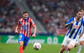 Julián Alvarez, con el Atlético de Madrid.