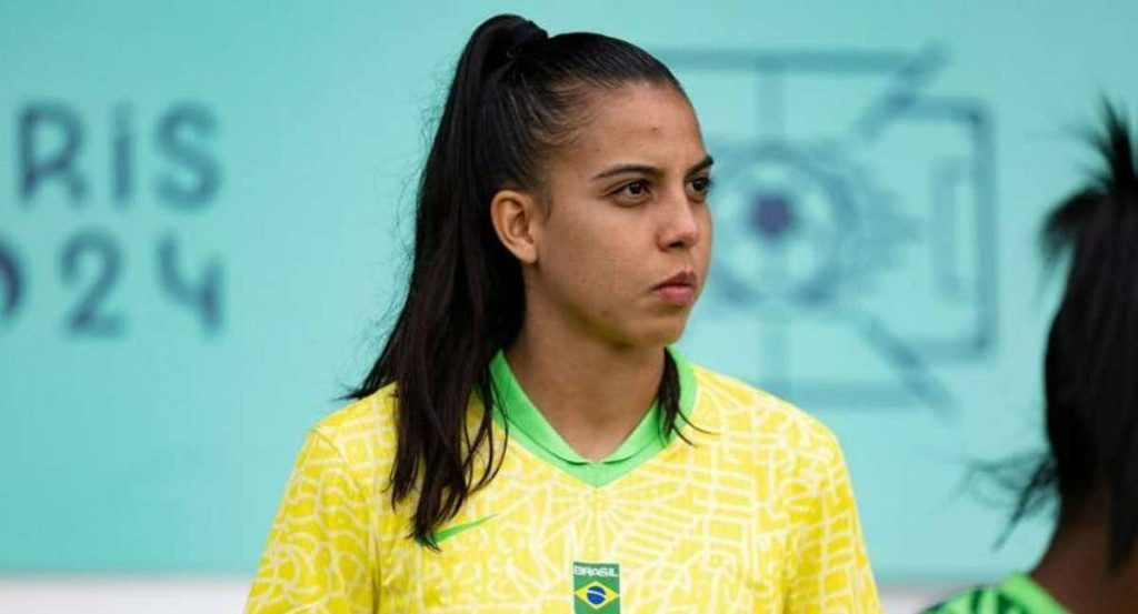 Lauren Leal, durante un partido con Brasil en los París 2024.