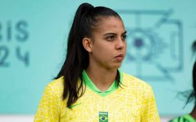 Lauren Leal, durante un partido con Brasil en los París 2024.