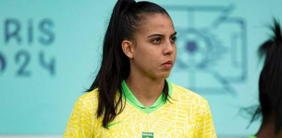 Lauren Leal, durante un partido con Brasil en los París 2024.