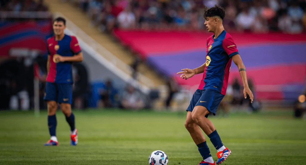 Marc Bernal, en el Gamper contra el Mónaco.