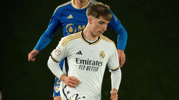 Palacios durante un partido con el Castilla la temporada pasada.