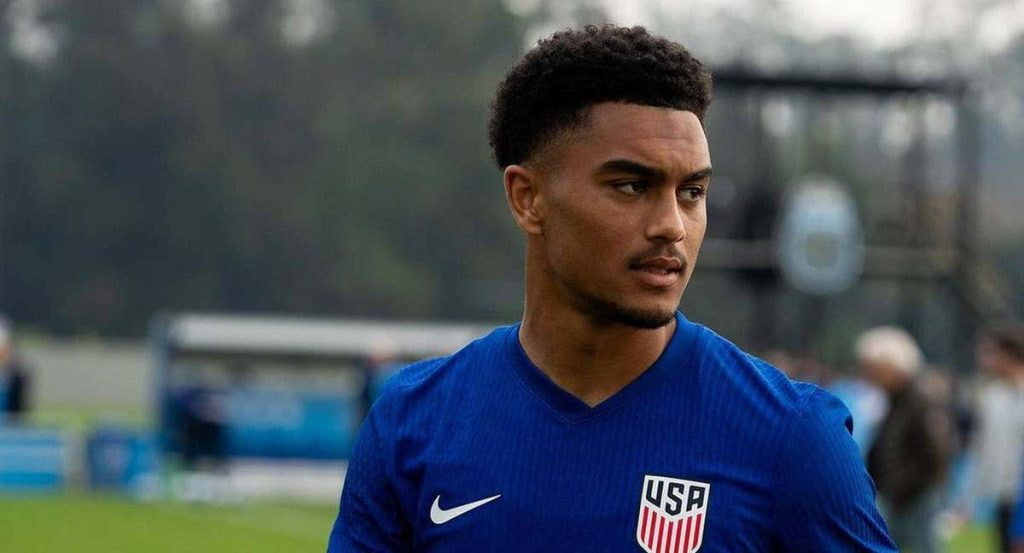Pedro Soma, durante un entrenamiento con la selección estadounidense sub-20.