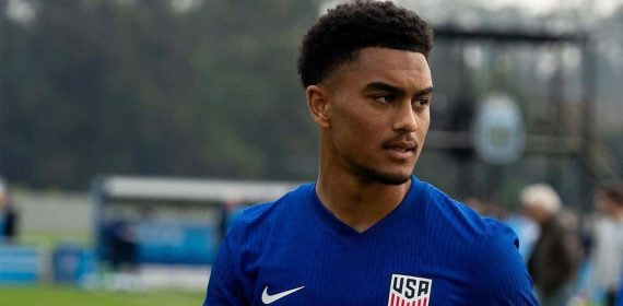 Pedro Soma, durante un entrenamiento con la selección estadounidense sub-20.