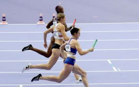 Carrera de relevos.