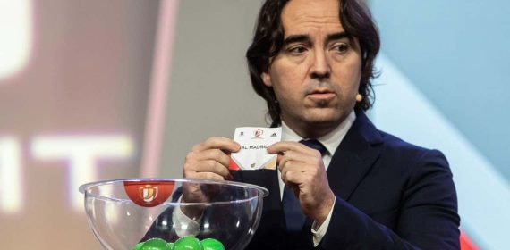 Presa, en un sorteo.
