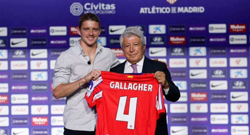 Presentación de Conor Gallagher como nuevo jugador del Atlético de Madrid.