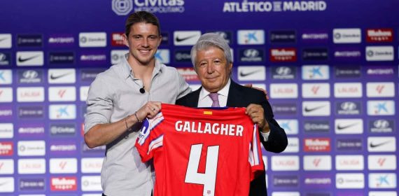 Presentación de Conor Gallagher como nuevo jugador del Atlético de Madrid.