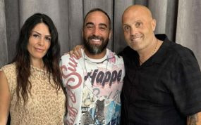 Serena Pichi, Ricardinho y Vincenzo Tuccillo, reunidos en un hotel de Oporto.