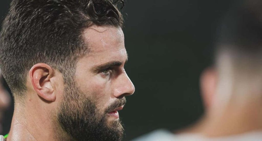 Nacho Fernández, en un entrenamiento reciente