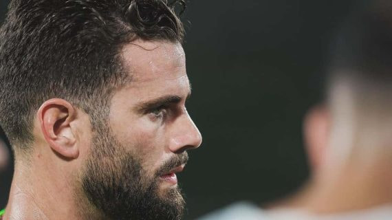 Nacho Fernández, en un entrenamiento reciente