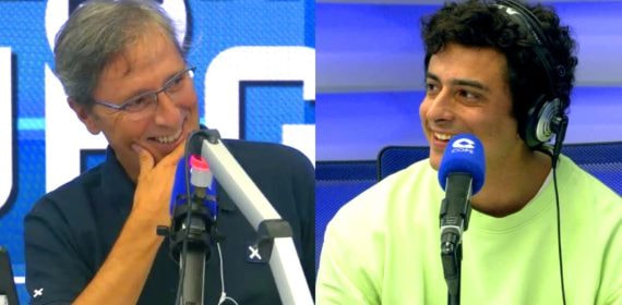 Paco González y Nacho Pla, en la despedida del pasado domingo.