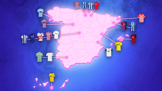 El mapa de precios de las camisetas de LaLiga: una brecha del 43% entre la más cara y la más barata