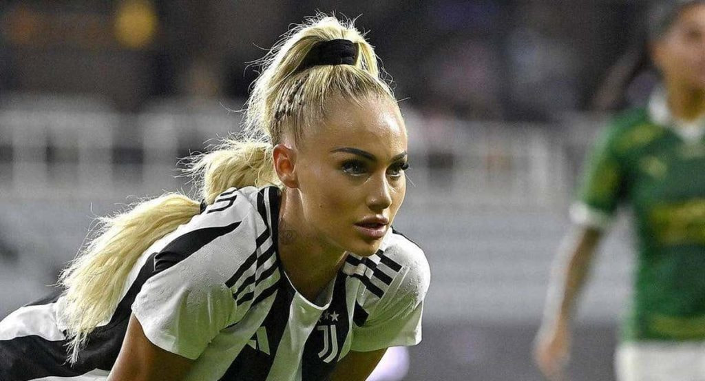 Alisha Lemann, jugadora de la Juventus.