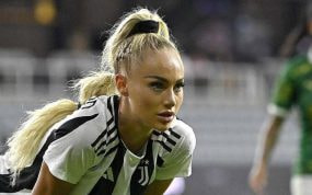 Alisha Lemann, jugadora de la Juventus.