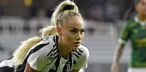 Alisha Lemann, jugadora de la Juventus.