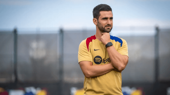 Arnau Blanco, en uno de las sesiones del primer equipo.