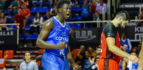 Bassala Bagayoko, durante su última temporada con el Baloncesto Fuenlabrada en ACB.
