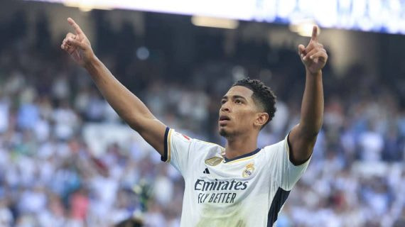 Bellingham, con el Real Madrid.