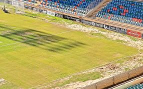 Estado actual del césped de El Helmántico