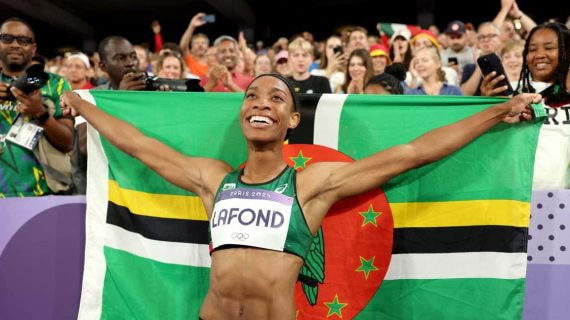 Dominica celebra su primera medalla en unos Juegos Olímpicos.
