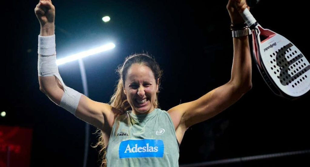 Gemma Triay celebra una victoria.