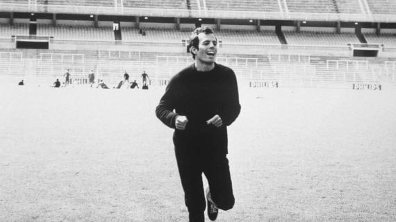 Julio Iglesias en un entrenamiento.