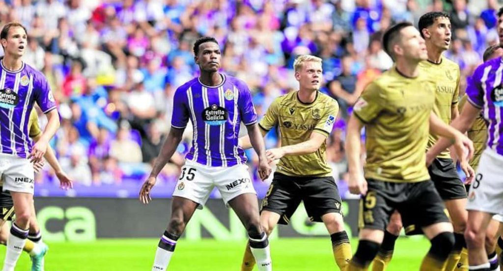 Juma Bah, en su debut con el Valladolid el pasado fin de semana.