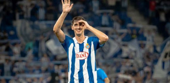Kumbulla, en uno de los partidos del Espanyol de esta temporada.