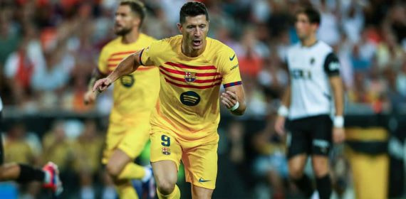 Lewandowski es el encargado de lanzar los penaltis en el Barça.