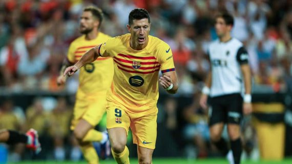 Lewandowski es el encargado de lanzar los penaltis en el Barça.