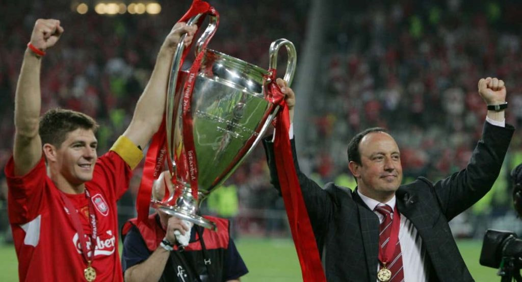 El Liverpool celebra la Champions League ganada en 2005.