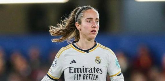 Maite Oroz, durante un partido con el Real Madrid.
